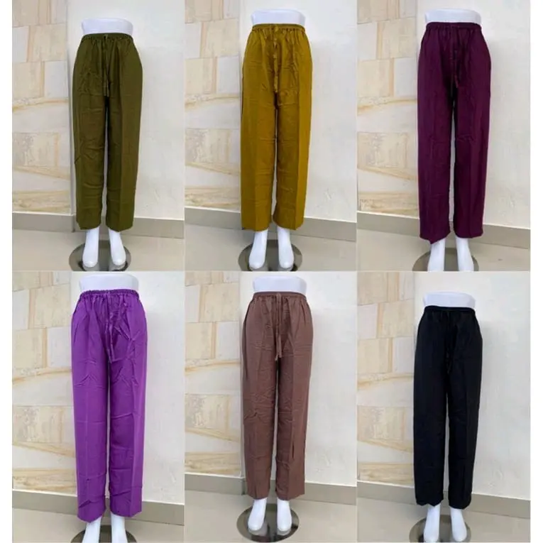 kulot rayon anak perempuan usia 8-14 tahun celana kulot rayon anak tanggung kulot anak anak celana rayon anak perempuan Fashion