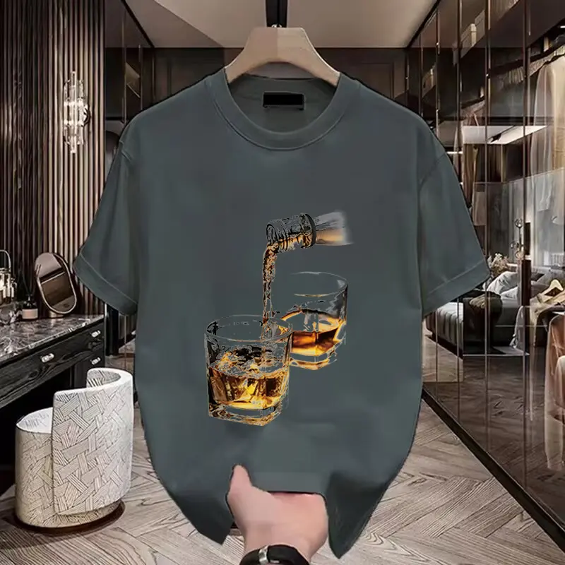 เสื้อทีเชิดแขนสั้น สำหรับผู้ชายนักเรียน ในฤดูร้อน แฟชั่น จับแต่งได้ง่าย น้ำหนักหนัก ผ้าเป็นผ้ายูนิคโล่น โครงสร้างผ่อนคล้อง ใช้เป็นเสื้อเบื้องใน เสื้อข้างต้น