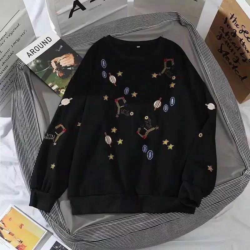Sweater GALAXY Wanita dan Pria fleece bandung sweatshirt 3