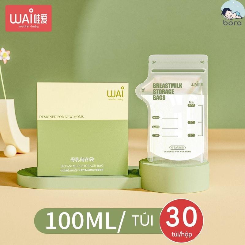 Túi trữ sữa WAI 100ml, 150ml, 200ml - hộp 30 túi 5