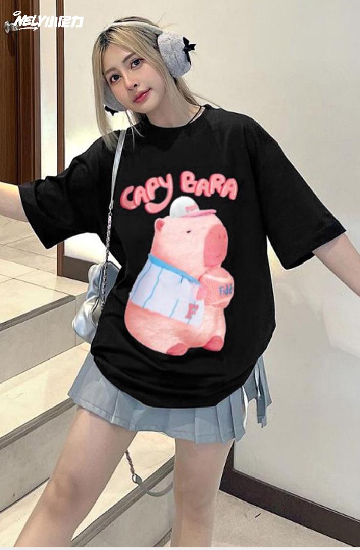 Product Introduction of Áo Thun Unisex LIFEDIFF Capy BaRa TEE Tay Lỡ Local Brand  Áo Phông Cổ Tròn Nam Nữ Women Top 12