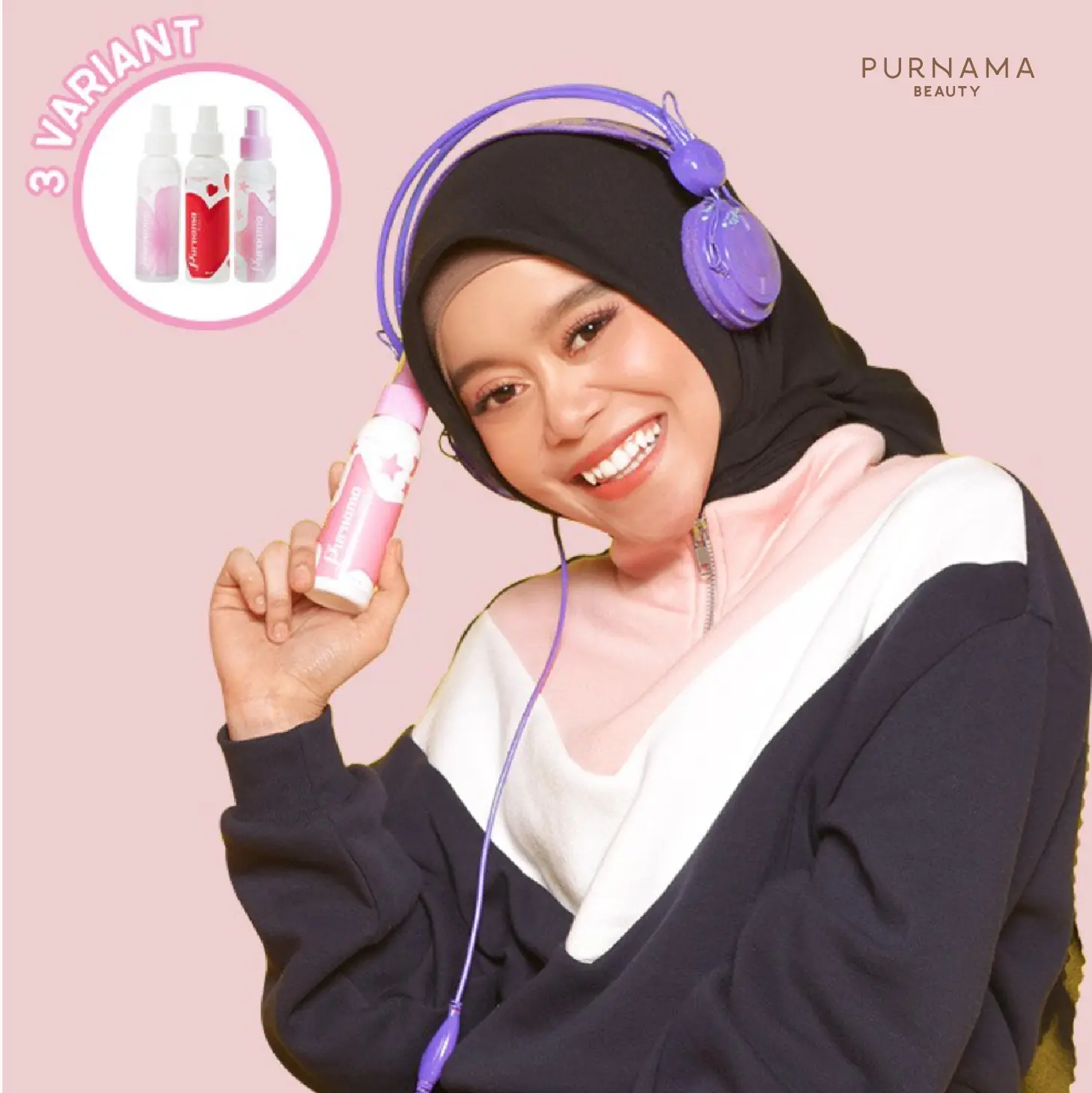 Purnama Perfume Hijab Spray untuk Hijab Tegak Wangi dan Fresh