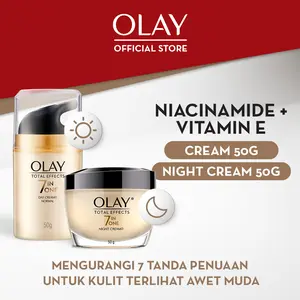 Paket Hemat Olay Set Perawatan Wajah Noda Hitam dan Kerutan Anti Aging - Day & Night Cream [Tandem]