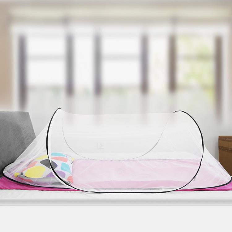 Product Introduction of Single Student Dormitory Travel Camping Anti Mosquito Installation-Free Folding Portable Large Space Encryption Mesh Mosquito Net 17
