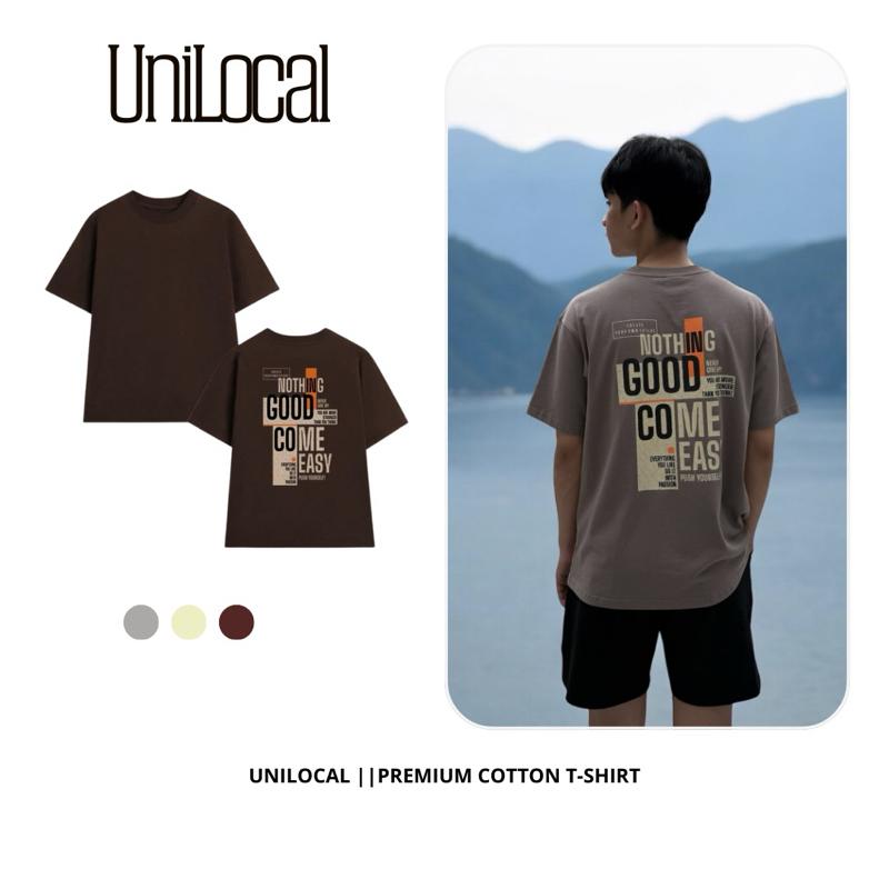Áo thun cotton UniLocal cao cấp mềm mướt 270gsm oversize unisex Nothing áo phông chất liệu cao cấp 1
