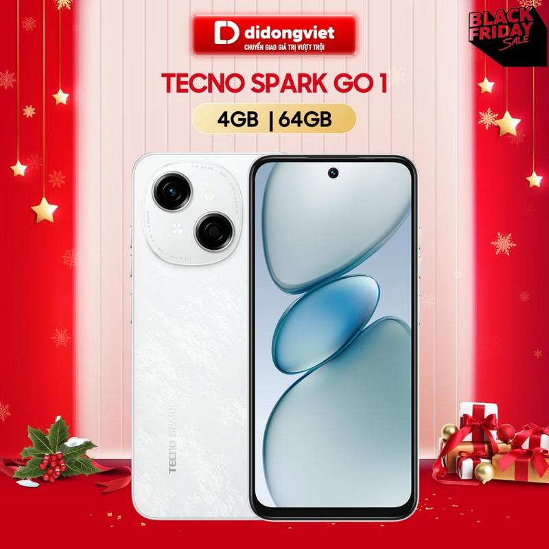 Điện thoại TECNO Spark GO 1 (4+4)GB | 64GB - Hàng Chính Hãng