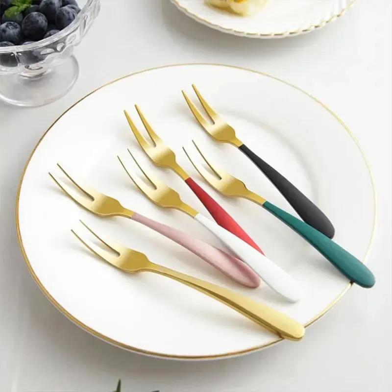 Product Introduction of Fruit Fork Stainless Steel 304   Household Thickened  Moon Cake Knife Fork   Cake Watermelon Fork  Dessert Fork Cutlery Tableware 7