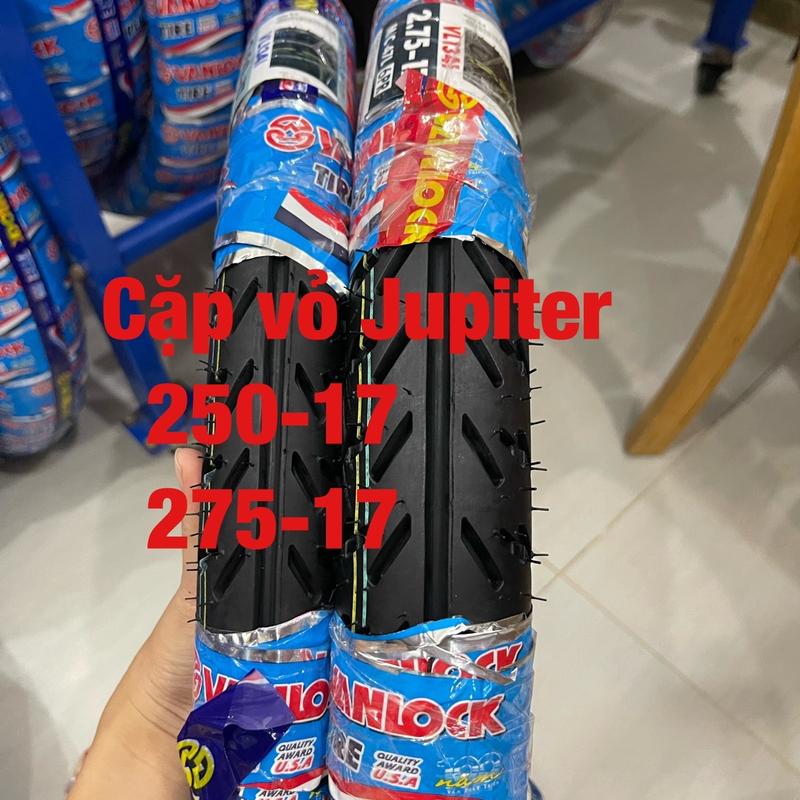  Vỏ lốp  xe Jupiter,Sirius,Wave...thương hiệu Vanlock Việt Nam thông số 250-17 275-17 Chất cao su dày dặn,bám đường tốt 