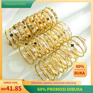 Gelang Tangan Keluli Titanium, Fesyen Merentas Sempadan, Terlaris, Untuk Wanita, Tidak Luntur, Elegan dan Liar, dengan Personaliti Berlian, Sesuai untuk Selebriti Internet, Mampu Milik dan Mewah, Borong Tersedia, Gelang Gelang Barang Kemas Jewelry