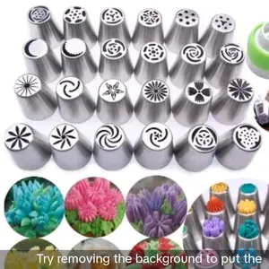 SPUIT RUSIA SPLUIT BUNGA BESAR Penghias BUTTERCREAM CAKE Stainless Steel