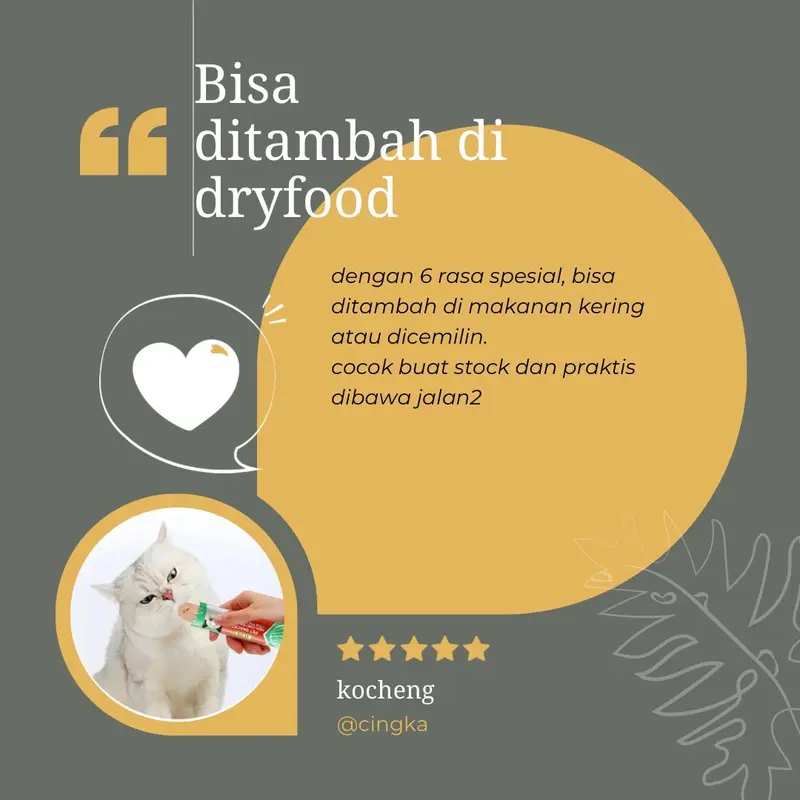 Snack kucing creamy 1 kg 65 pcs Bestseller Cingka natural 24 bulan 3