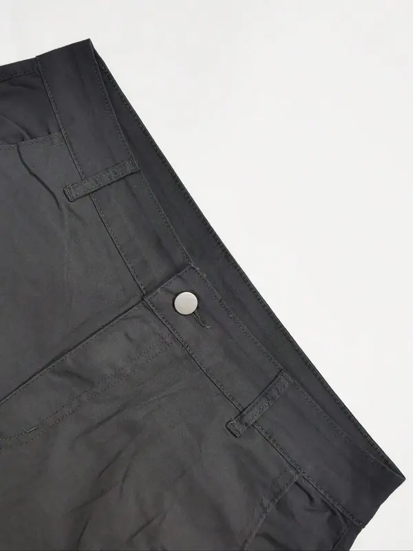 Men's Solid Multi-pocket Cargo Pants, Loose Casual Fashion Street Straight Leg Denim Pants for Daily Wear, Men's Trousers for All Seasons, Cotton 6