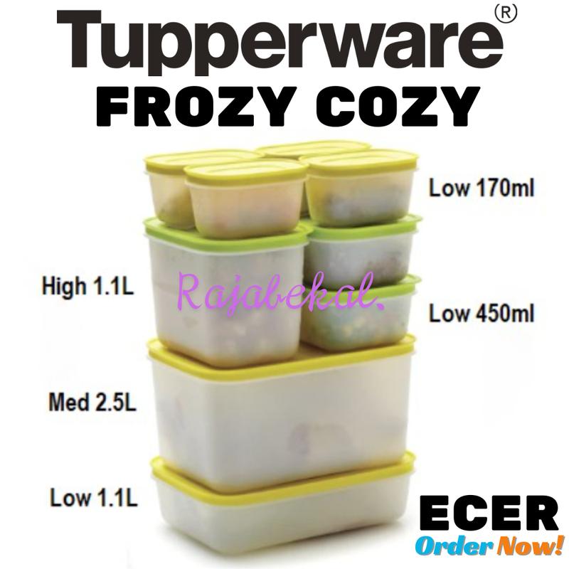PROMO Tupperware Frozy Cozy Colorful Freezermate ECER wadah FREEZER ...