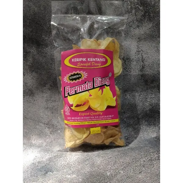 Keripik Kentang Permata Dieng / Kripik kentang Khas Dieng Wonosobo / Keripik kentang gurih asin renyah