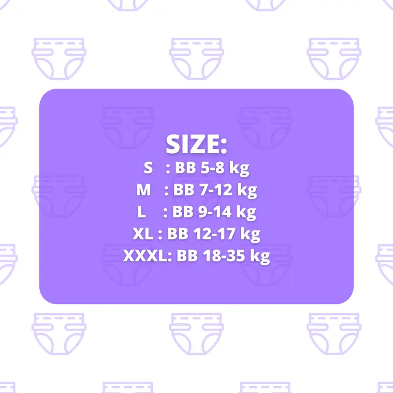 [Juragan Popok] [50 PCS] BABY DIAPERS/PEMPERS HANUKA PANTS 3