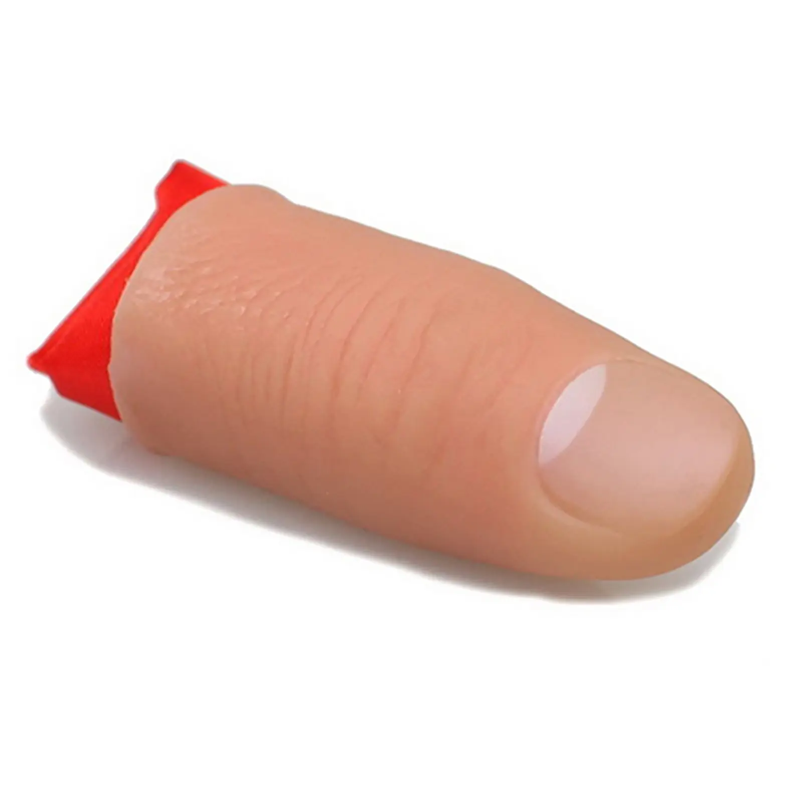 Đạo Cụ Trò Ảo Thuật, Đầu Ngón Tay Ngón Tay Nhựa Đầu Ngón Tay Thumb Tip, + Lụa Đỏ, Cận Cảnh Xuất Hiện, [LU]