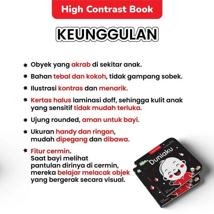 High Contrast Bayi Pintar Duniaku - High Contrast Book 1