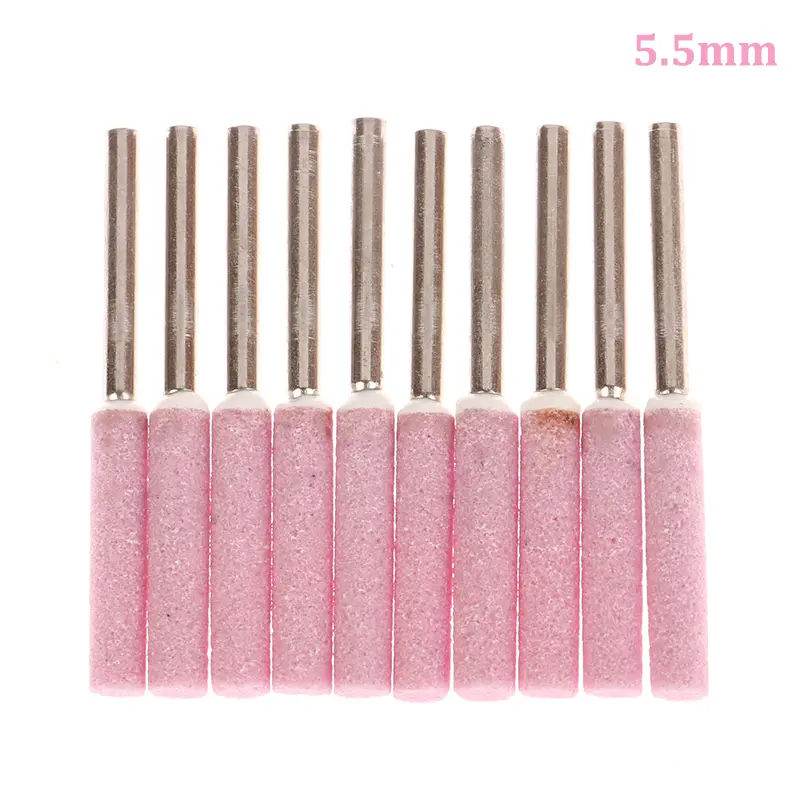 Dũa Đá Mài Máy Mài Cưa Xích, Bộ 10 Cái, Thích Hợp Cho Cưa Xích 4 / 4.8 / 5.5 / 6Mm, Đánh Bóng Kim Loại, Đá Máy Mài Cưa Xích 7