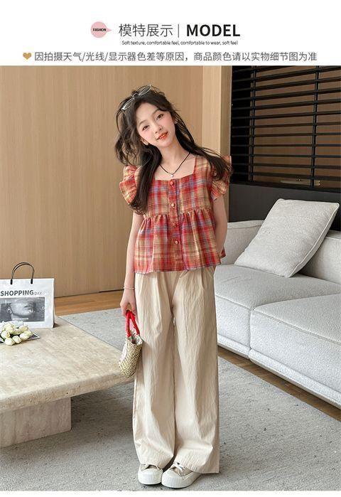 Product Introduction of Bộ Đồ Búp Bê Cho Bé Gái, Phong Cách Mùa Hè, Tay Áo Bồng Bềnh ngắn Tay, Phong Cách Phương Tây, Thích Hợp Cho Trẻ Em Trung Bình Và Lớn, Bộ Đồ Hai Mảnh Kẻ Sọc, Thời Trang, 2025 Tã 13