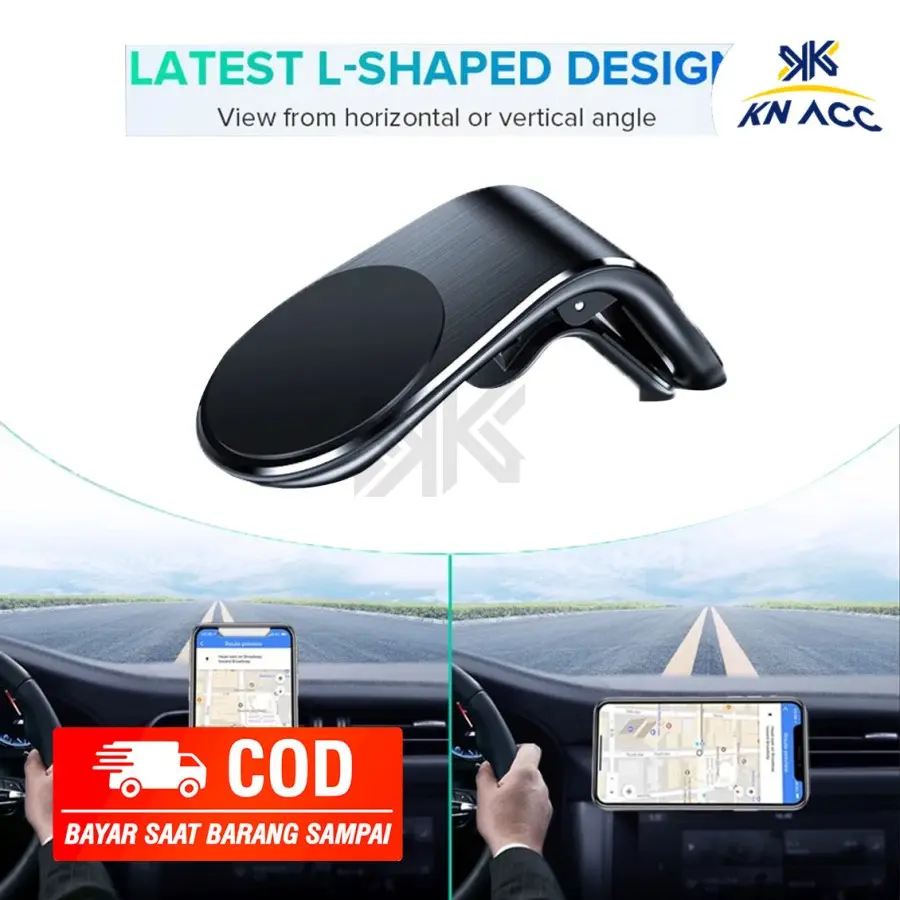 [KN ACC] HOLDER HP TEMPAT HP DI AIRVENT LUBANG AC MOBIL SLIM EDITION