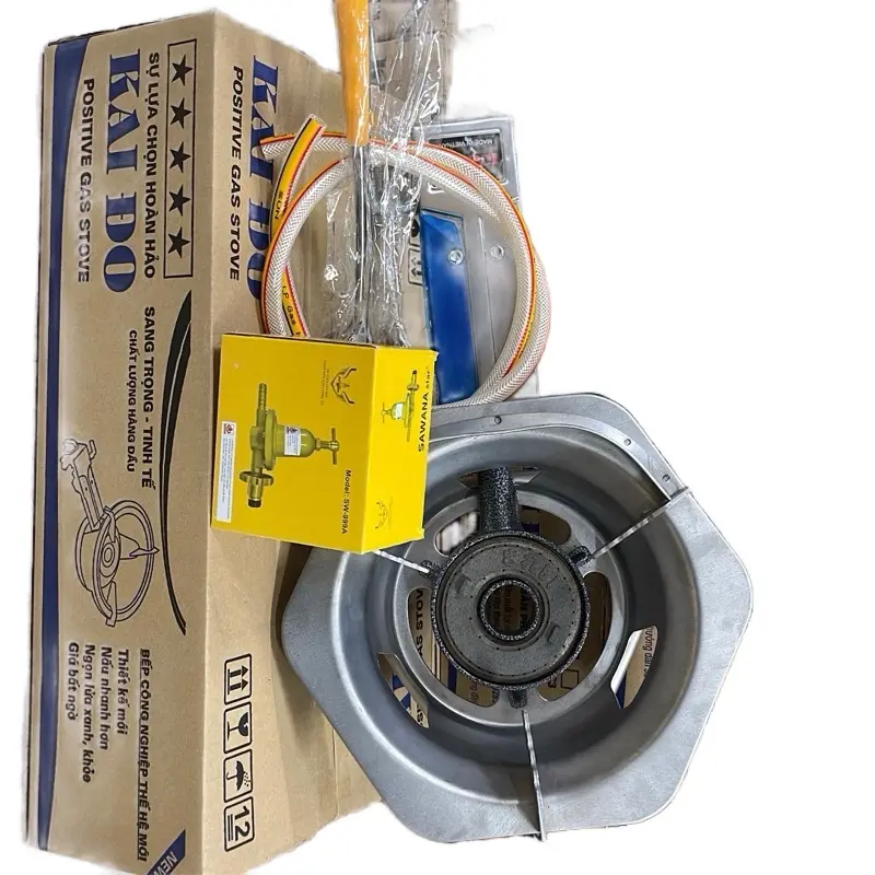Bếp công nghiệp khung inox họng gang đúc nguyên khối . Bộ chế hòa khí nhập khẩu đài Loan. Mua combo đầy đủ van dây tặng thêm môi xào