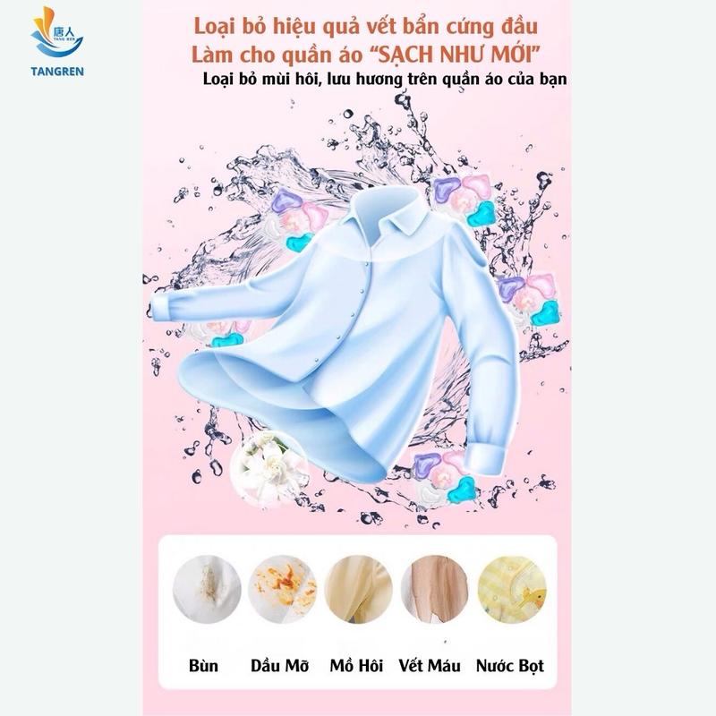 Viên Giặt Thơm Quần Áo 4In1- Khử Khuẩn, Làm Sạch Gấp 8 Lần, Cùng Hạt Lưu Hương Đến 48H 6