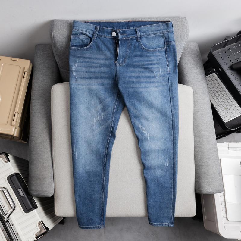 QUẦN JEAN NAM GKM14 QUẦN BÒ NAM CO GIÃN FORM CHUẨN KHOÁ KÉO NÚT GÀI ỐNG ĐỨNG CHẤT HÀNG MỚI Cotton Menswear Pants quan  boy