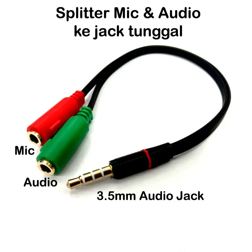 Kabel Jack Audio 3.5mm to Headphone & Mic Splitter CBL-AV35M235F-020MH