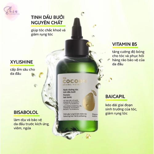 [Mua 1 Tặng 1 - Chọn Đúng Phân Loại]  Nước Dưỡng Tóc Tinh Dầu Bưởi Cocoon 140ML 3