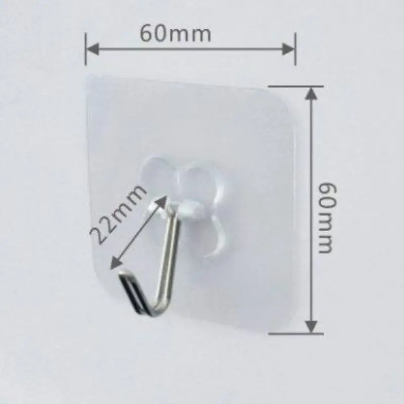 ( Quà Tặng ) Móc Dán Tường Trong Suốt Chịu Lực Tốt Siêu Dính Chắc Chắn mocdantuong inox 3