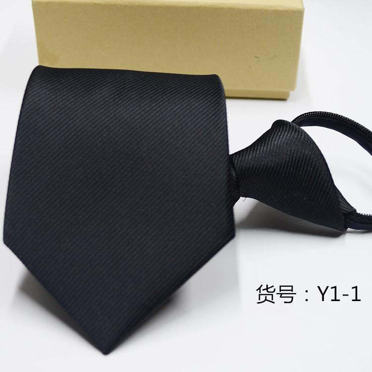 Men's Casual Zipper Tie New Professional Formal Suit Convenient Lazy Tie 5