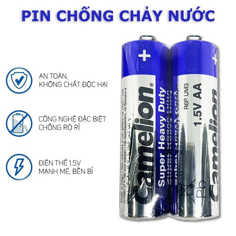BỘ 2 PIN CAMELION CHỐNG CHẢY NƯỚC BẢO VỆ THIẾT BỊ ĐIỆN SIÊU BỀN SIÊU TIẾT KIỆM
