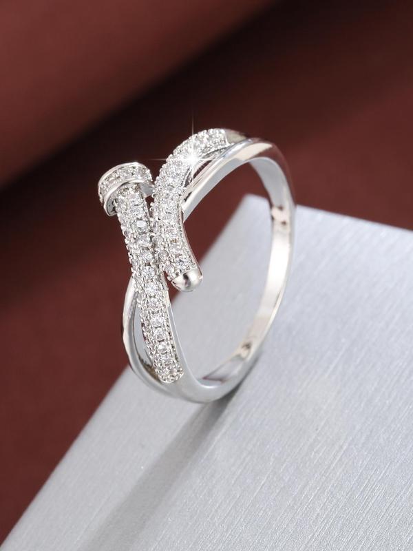 Women's Elegant Nut Design Rhinestone Decorated Ring, Exquisite Trendy Ring, Fashionable Jewelry for Women As Gift 4