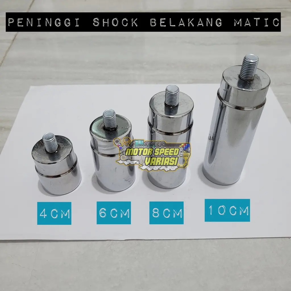 PENINGGI SKOK BELAKANG MATIC HONDA YAMAHA VARIO BEAT MIO FAZZIO UNIVERSAL Besi Motor