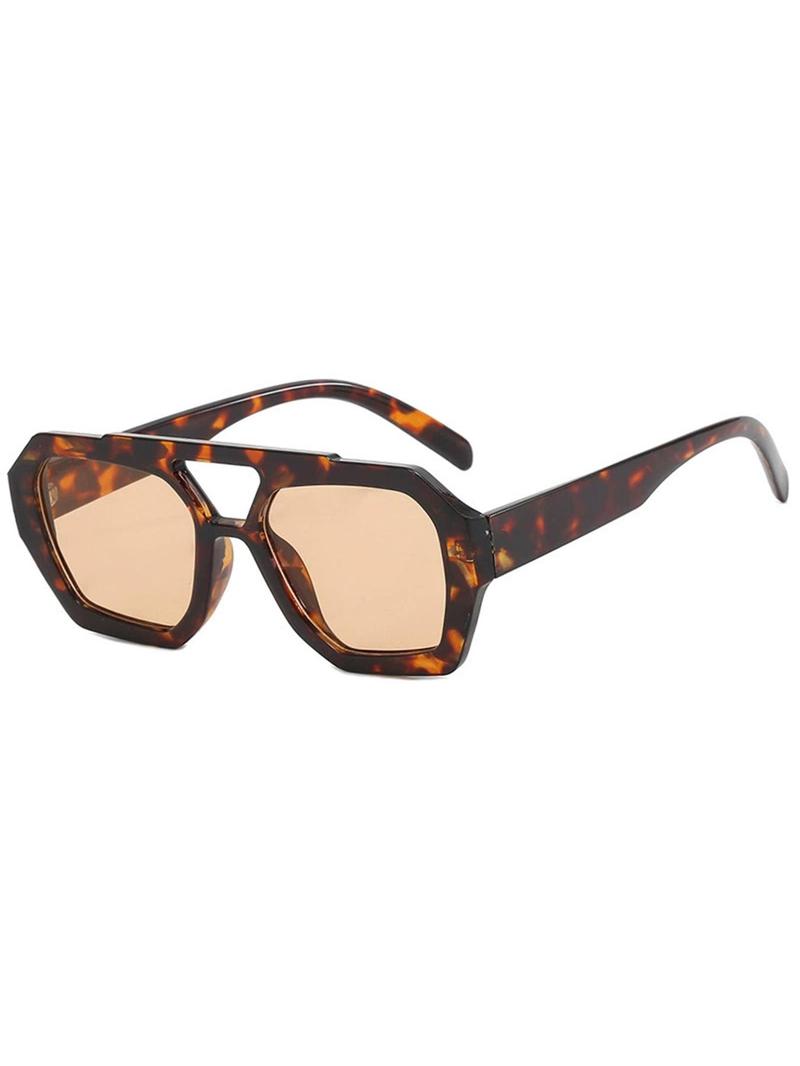 Product Introduction of Unisex Vintage Tortoiseshell/Black Frame Sunglasses, Trendy Casual Sunglasses for Everyday Use, Fashion Accessories for Outdoor Activities 4