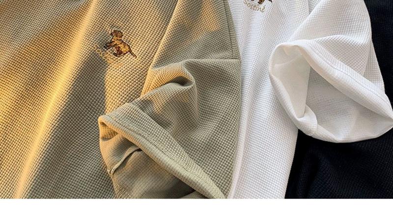 Product Introduction of Áo Polo Bánh Quế, Phong Cách Preppy, Dành Cho Nam Giới, Hợp Xu hướng, Thích Hợp Cho Mùa Hè, Thích Hợp Cho Học Sinh, Thiết Kế Đẹp, Dễ Phối Đồ, Ve Áo, Áo Phông ngắn Tay Áo, Mỏng 6