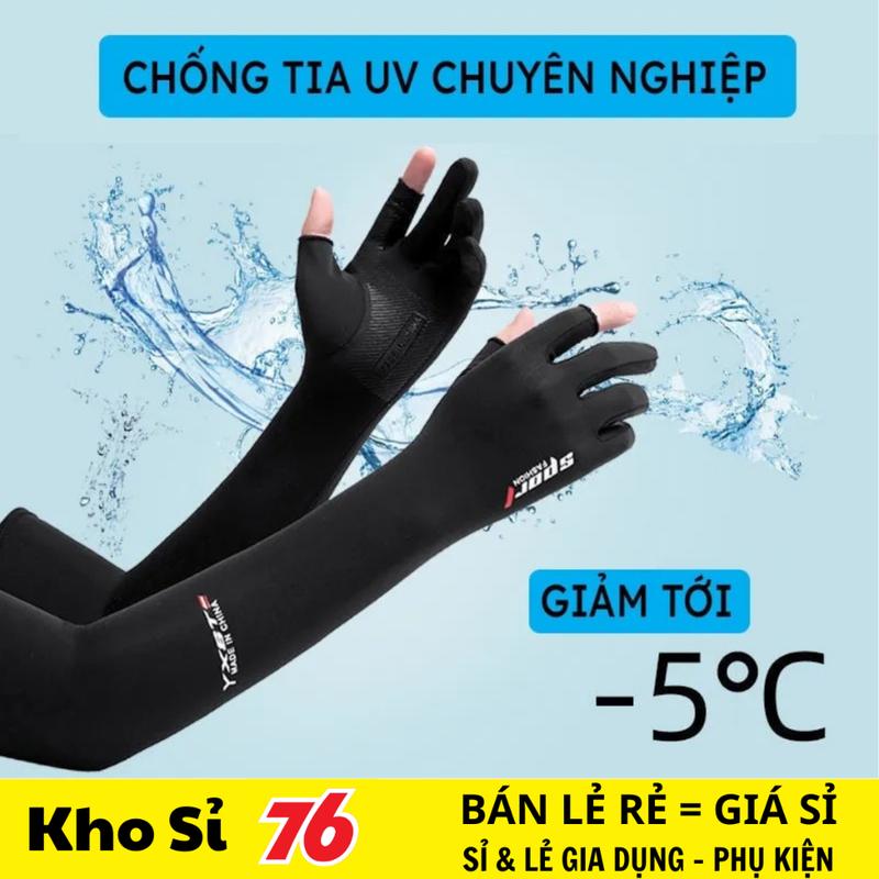 Găng Tay Ống Tay Lụa Cao Cấp Chống Nắng Chống Tia UV