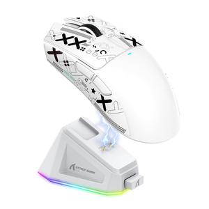 ATTACK SHARK X11 ゲーミングマウス 磁気充電スタンド付き、22000 DPI ワイヤレス/有線マウス、マウスグリップテープ付属、Win11/Xbox/PS対応ゲーマーマウス