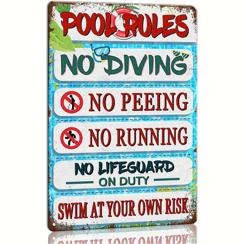 Stay Off Pool Rope Sign 1/7
