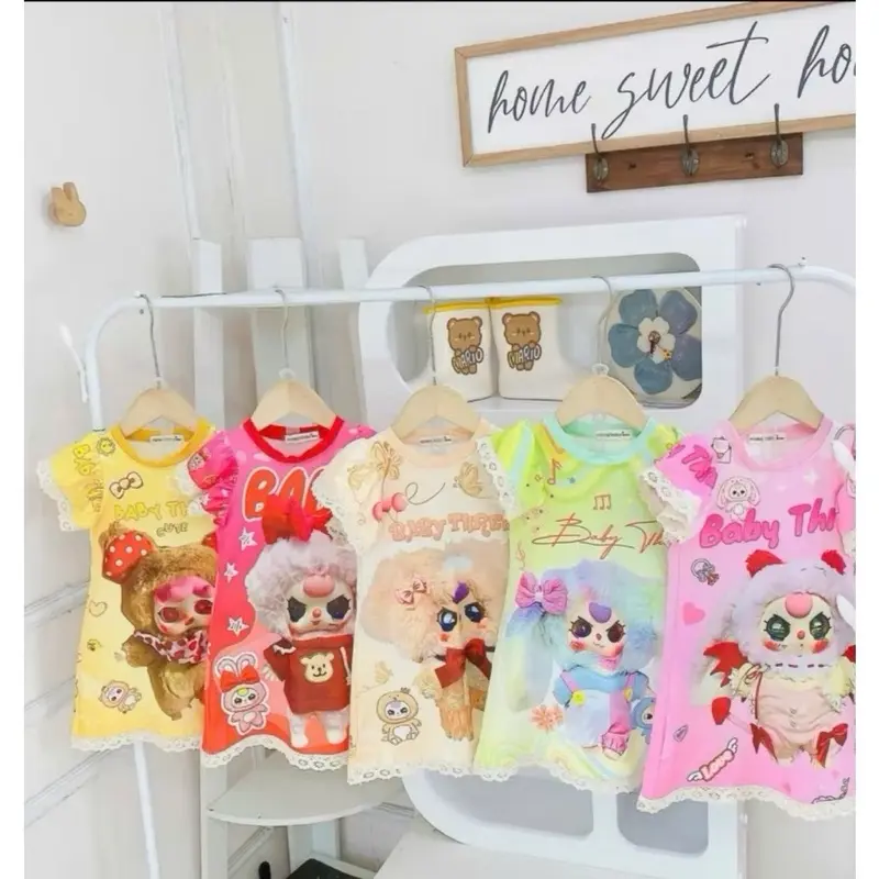 VÁY BABYTHREE PHỐI REN XINH XẮN CHO BÉ GÁI 5