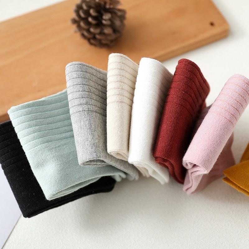 Tất nữ sọc trơn đẹp nhiều màu chất đẹp - HC9 3