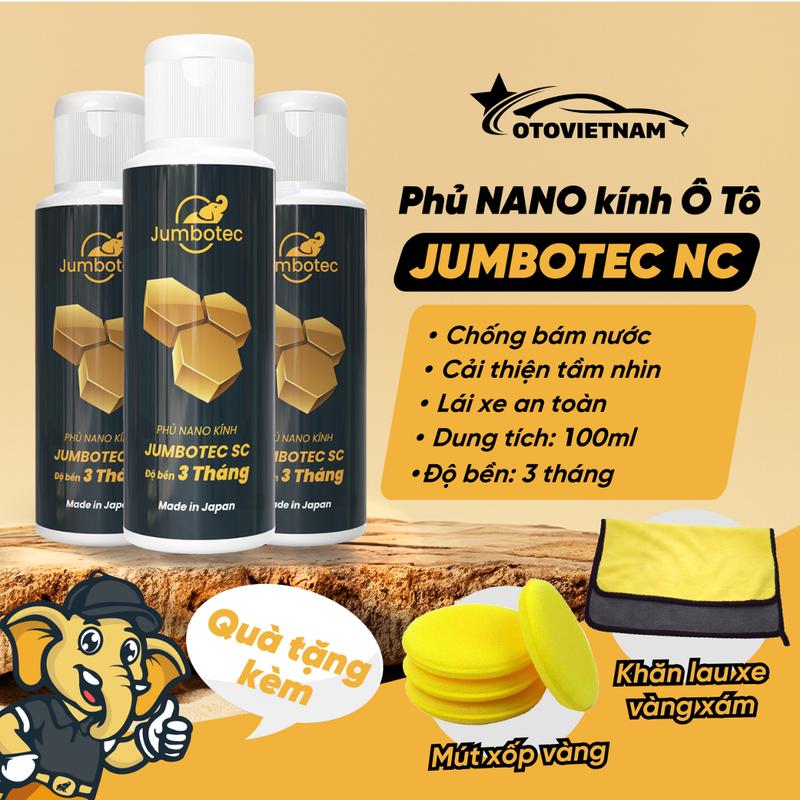  Phủ Nano Kính Ô Tô Jumbotec NC  Hàng Nhật  - Chống Bám Nước Bụi Bẩn Tăng Tầm Nhìn Hiệu Quá Lên Đến 3 tháng 