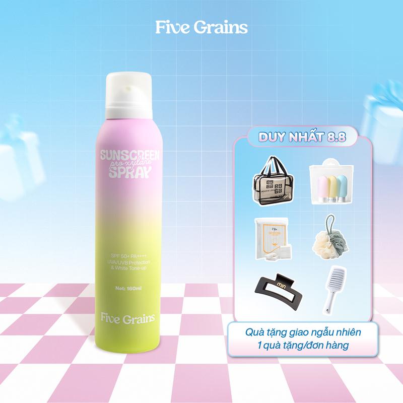 Xịt chống nắng Five Grains nâng tone Pro-Xylane 160ML
