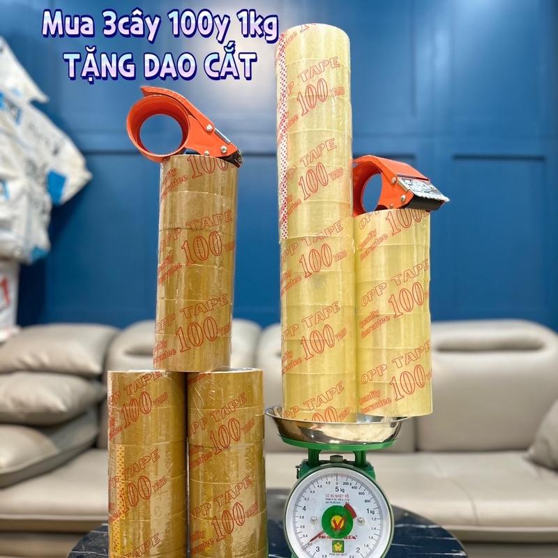   Tặng Dao Cắt BăngKeo  3 cây băng keo 100y 1kg 