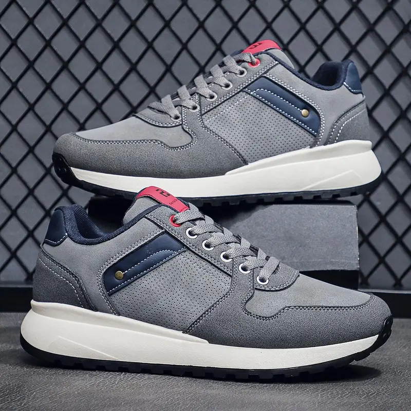 PANARYBODY Sepatu Pria Model Baru Warna Abu abu Sneakers Cowok Ringan Nyaman Sol Anti Slip QN8086 2