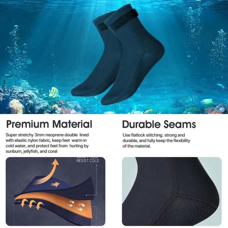 Product Introduction of 1 Pair Diving Socks Wear-resistant Elasticity Non-slip Neoprene Beach Surfing Booties Water Sport Supply 12