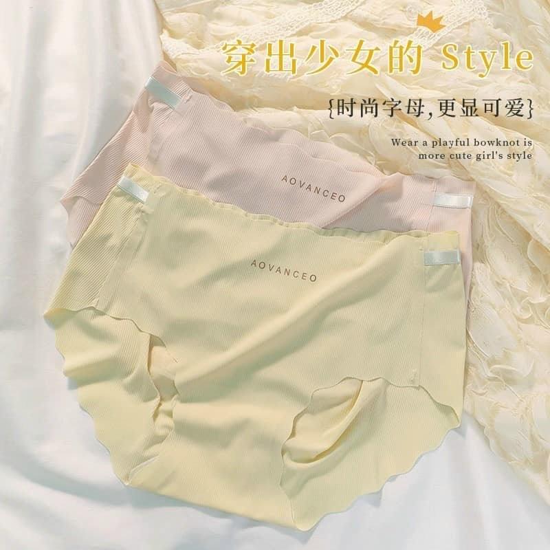 [B14] Set 10 Quần Lót su chữ viền gợn sóng , co giãn thoải mái , không lộ viền , kháng khuẩn 3
