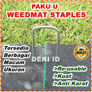 Paku U Weedmat Staples Galvanis Anti karat Terpal Green House Weed Mat