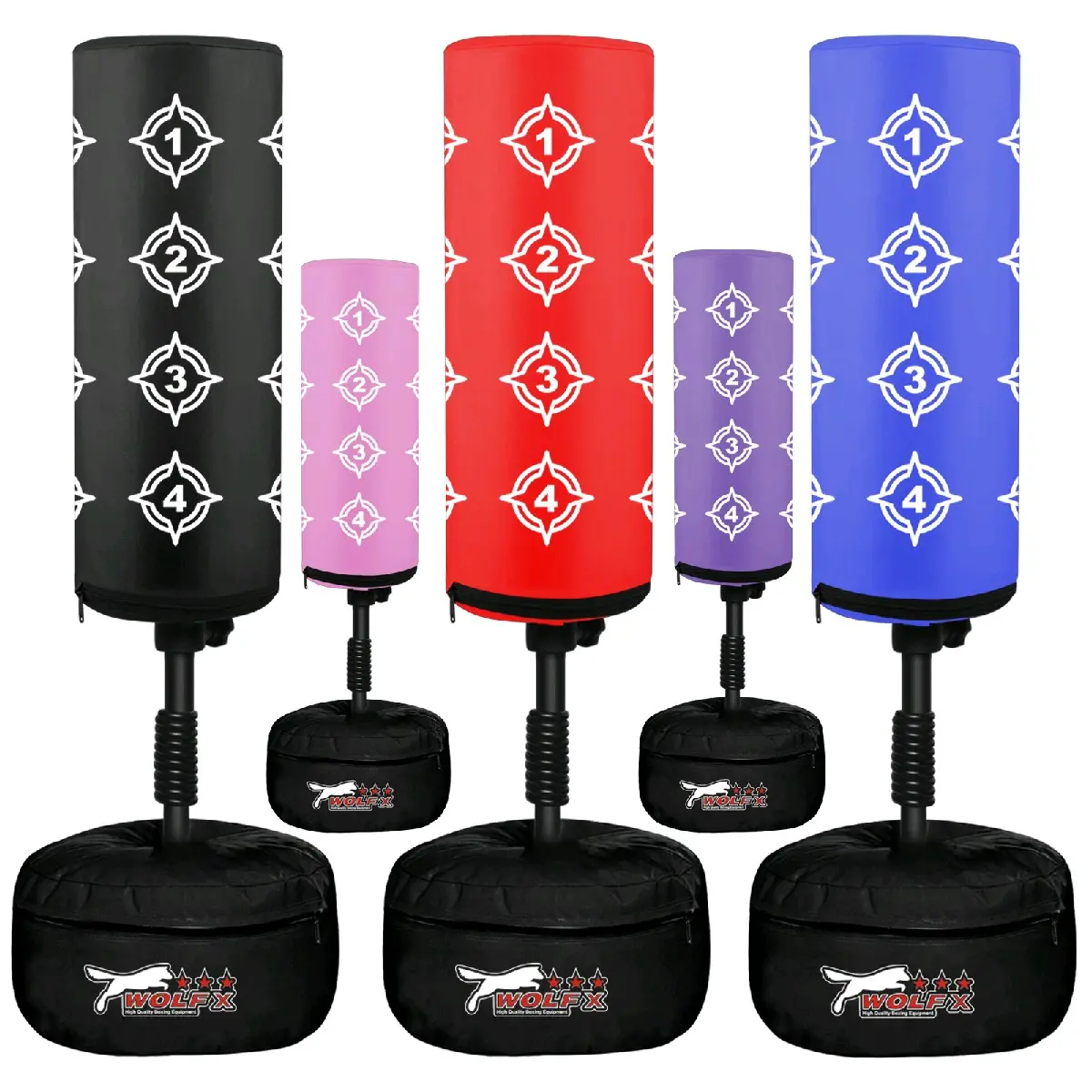 Kids/Junior Boxing FREE STANDING Punch bag Set Freestanding Bag + Gloves , Skipping Rope