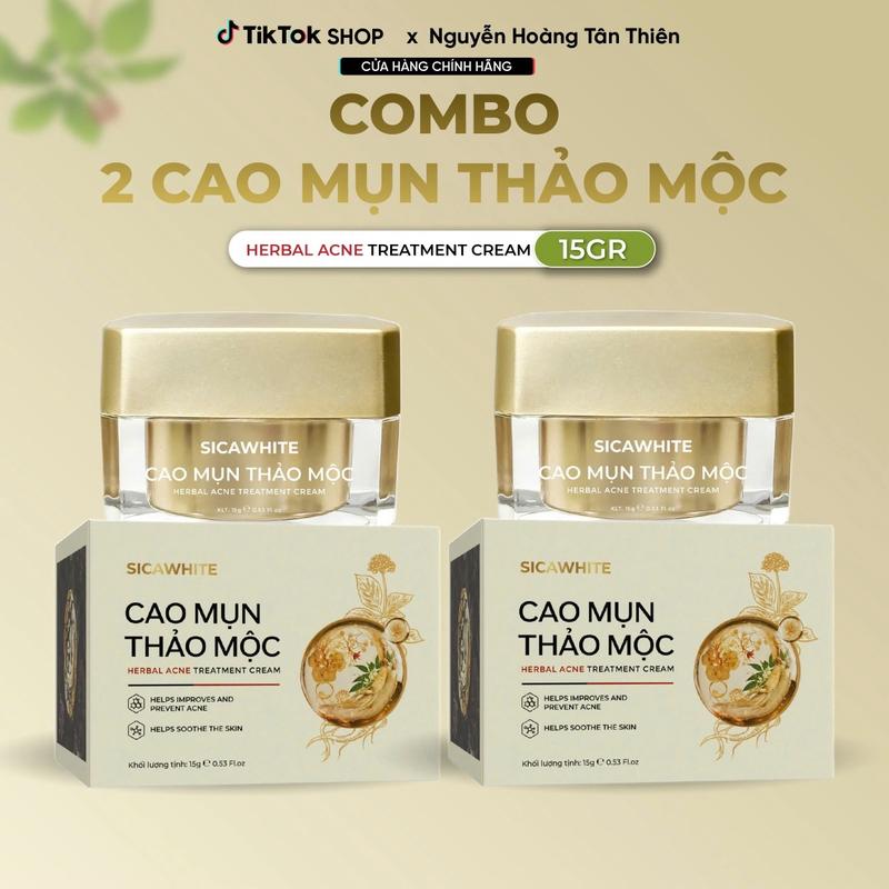 [ Combo Ưu Đãi ] 2 Cao Mụn Thảo Mộc Hủ (15g) - Hỗ Trợ Cải Thiện Làn Da Mụn Thâm -SICA WHITE